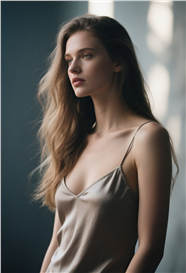 欧美性感吊带裙美女人体摄影