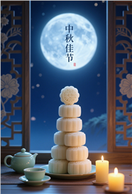 中秋佳节月饼主题海报图片