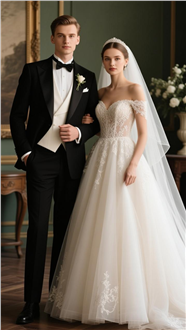 欧美贵族气质风格情侣婚纱摄影图片