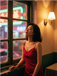 90年代港风美女人像艺术摄影