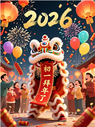 2026年春节拜年海报图片