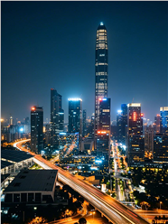 城市高楼大厦建筑夜景图片