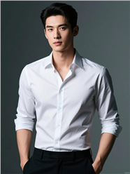 白色衬衫帅哥诱惑图片