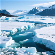 冰山冰川冰河雪景摄影图片