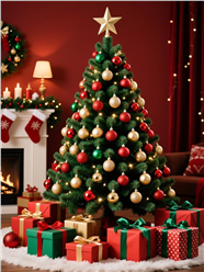 圣诞节圣诞树圣诞礼物设计图片