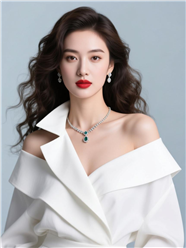 宽松露肩性感美女写真图片