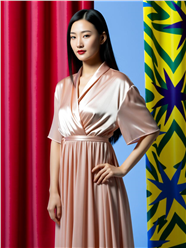 柔软飘逸长裙美女写真图片