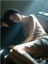 慵懒感美女性感氛围写真图片