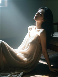 慵懒朦胧光影艺术美女人体图片