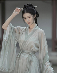 新中式雪纺衫美女写真摄影图片