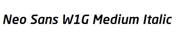 Neo Sans W1G Medium Italic