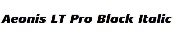 Aeonis LT Pro Black Italic