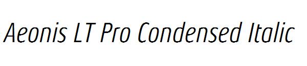 Aeonis LT Pro Condensed Italic