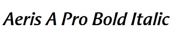 Aeris A Pro Bold Italic