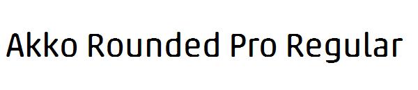 Akko Rounded Pro Regular