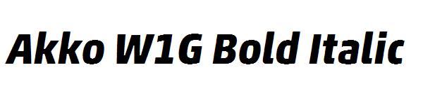 Akko W1G Bold Italic