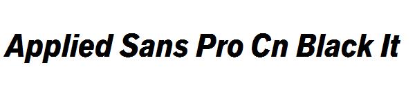 Applied Sans Pro Cn Black It