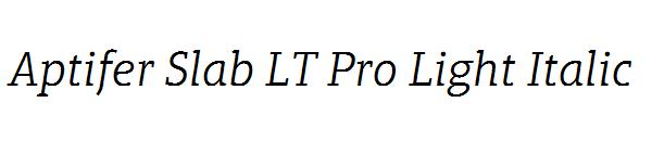Aptifer Slab LT Pro Light Italic