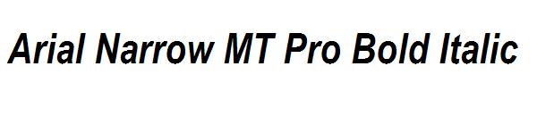 Arial Narrow MT Pro Bold Italic