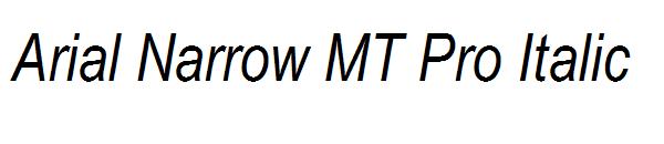 Arial Narrow MT Pro Italic