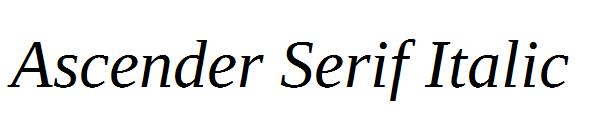 Ascender Serif Italic