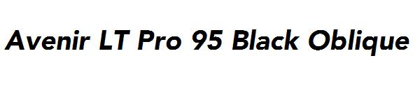 Avenir LT Pro 95 Black Oblique