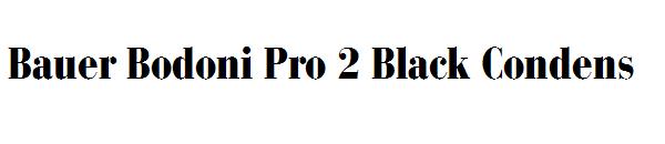 Bauer Bodoni Pro 2 Black Condens