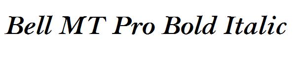 Bell MT Pro Bold Italic