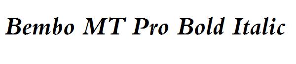 Bembo MT Pro Bold Italic