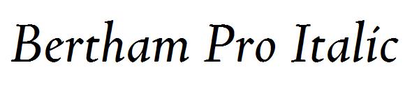 Bertham Pro Italic