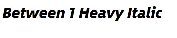 Between 1 Heavy Italic