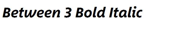 Between 3 Bold Italic