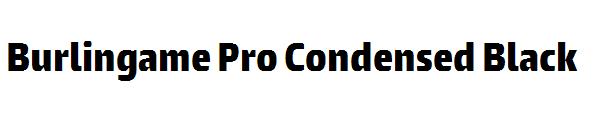 Burlingame Pro Condensed Black