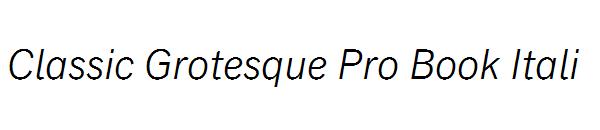 Classic Grotesque Pro Book Itali