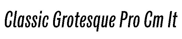 Classic Grotesque Pro Cm It