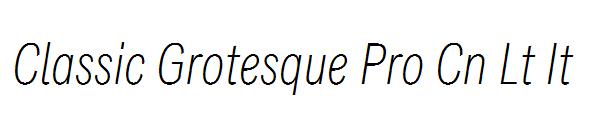 Classic Grotesque Pro Cn Lt It