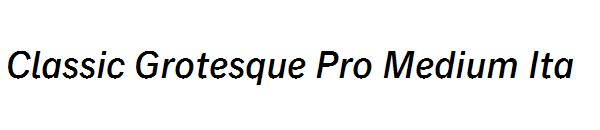 Classic Grotesque Pro Medium Ita