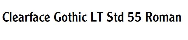 Clearface Gothic LT Std 55 Roman