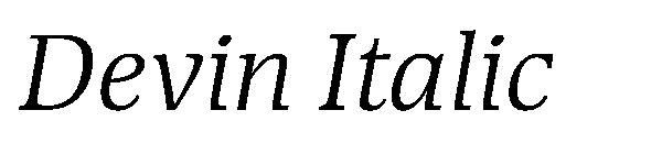 Devin Italic