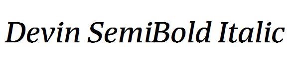 Devin SemiBold Italic