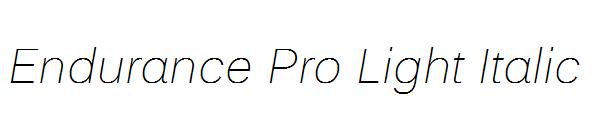 Endurance Pro Light Italic