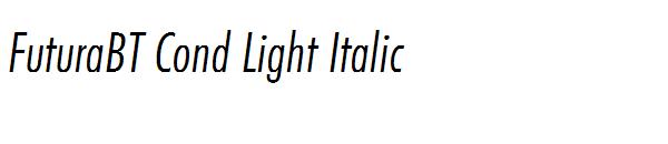 FuturaBT Cond Light Italic