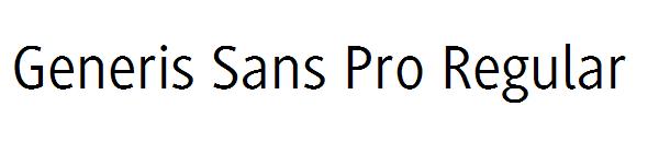 Generis Sans Pro Regular
