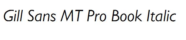 Gill Sans MT Pro Book Italic
