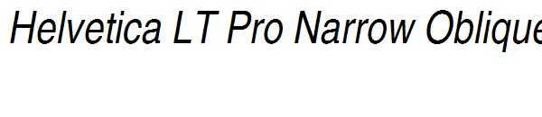 Helvetica LT Pro Narrow Oblique