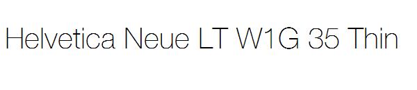 Helvetica Neue LT W1G 35 Thin