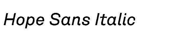 Hope Sans Italic