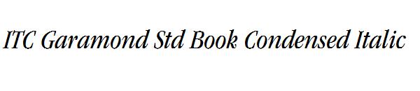 ITC Garamond Std Book Condensed Italic
