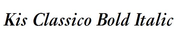 Kis Classico Bold Italic