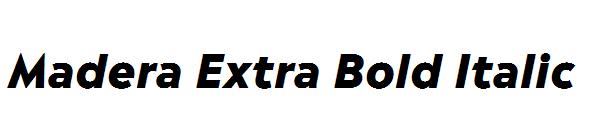 Madera Extra Bold Italic